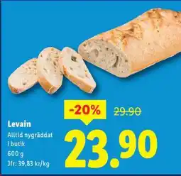 Lidl Levain erbjuda