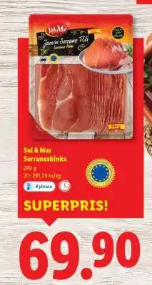 Lidl SOL & MAR Serranoskinka erbjuda