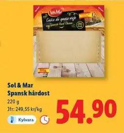 Lidl Sol & Mar Spansk hårdost erbjuda