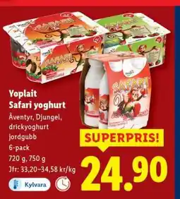 Lidl Yoplait Safari yoghurt erbjuda