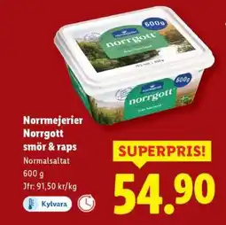 Lidl Norrmejerier Norrgott smör & raps erbjuda
