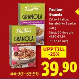 Lidl Pauluns Granola erbjuda