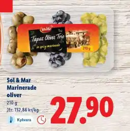 Lidl Sol & Mar Marinerade oliver erbjuda