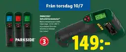 Lidl PARKSIDE Infraröd termometer erbjuda