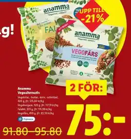Lidl Anamma Vegoalternativ erbjuda