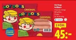Lidl Hot Dogs Grillkorv erbjuda