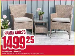 ÖoB LOUNGESET MALLIS erbjuda