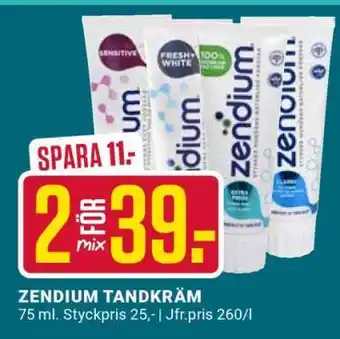 ÖoB Zendium Tandkräm erbjuda