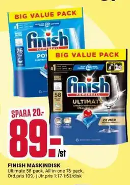 ÖoB FINISH MASKINDISK erbjuda