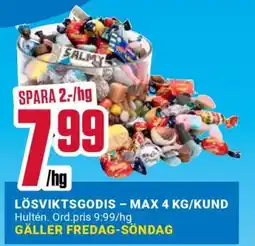 ÖoB Lösviktsgodis erbjuda