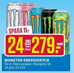 ÖoB Monster energidryck erbjuda