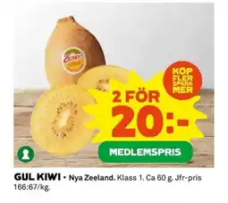 Coop Gul kiwi erbjuda