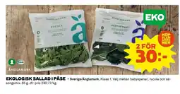 Coop Ekologisk sallad i påse erbjuda