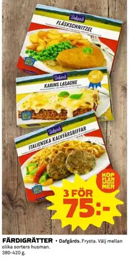 Coop Färdigrätter erbjuda