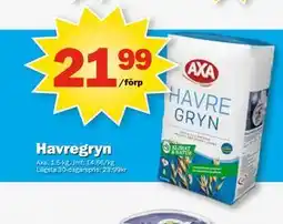 Pekås Havregryn erbjuda