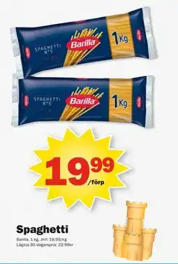 Pekås Spaghetti erbjuda