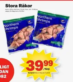 Pekås Stora Räkor erbjuda