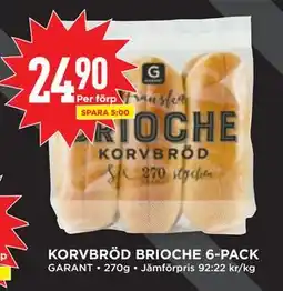 Willys KORVBRÖD BRIOCHE 6-PACK erbjuda