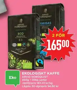Willys EKOLOGISKT KAFFE erbjuda