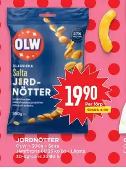 Willys JORDNÖTTER erbjuda