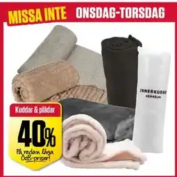 ÖoB Kuddar & plädar erbjuda