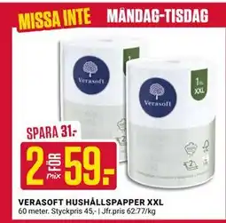ÖoB VERASOFT HUSHÅLLSPAPPER XXL erbjuda