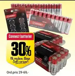 ÖoB Connect batterier erbjuda
