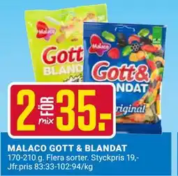 ÖoB MALACO GOTT & BLANDAT erbjuda