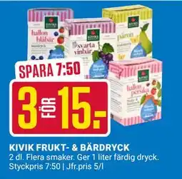 ÖoB KIVIK FRUKT- & BÄRDRYCK erbjuda