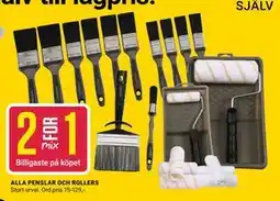 ÖoB ALLA PENSLAR OCH ROLLERS erbjuda