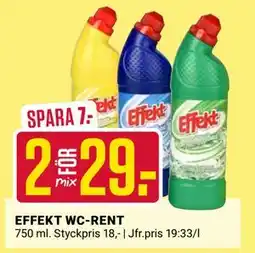 ÖoB EFFEKT WC-RENT erbjuda