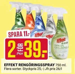 ÖoB EFFEKT RENGÖRINGSSPRAY erbjuda