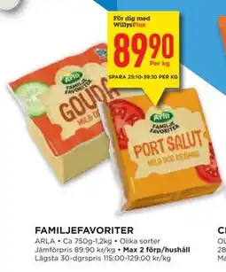 Willys Hemma FAMILJEFAVORITER erbjuda