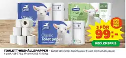 Coop LAMBI Toalett/hushållspapper erbjuda