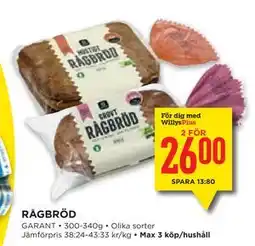 Willys Hemma RÅGBRÖD erbjuda
