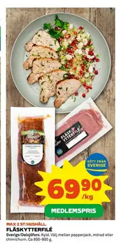 Coop Daglivs FLÄSKYTTERFILÉ erbjuda
