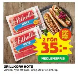 Coop Daglivs GRILLKORV HOTS erbjuda