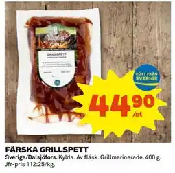 Coop Daglivs FÄRSKA GRILLSPETT erbjuda