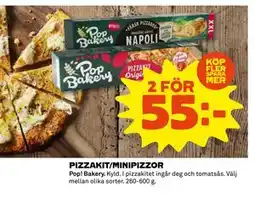 Coop Daglivs PIZZAKIT/MINIPIZZOR erbjuda