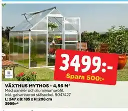 Jem&Fix VÄXTHUS MYTHOS - 4,56 M² erbjuda
