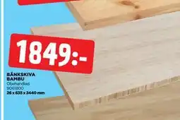 Jem&Fix BÄNKSKIVA BAMBU erbjuda