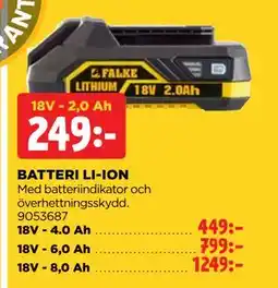 Jem&Fix BATTERI LI-ION erbjuda