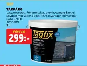 Jem&Fix TAKFÄRG erbjuda