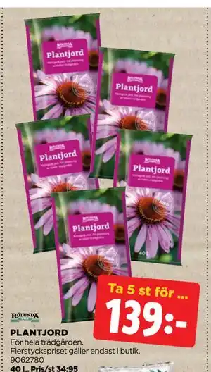 Jem&Fix PLANTJORD erbjuda