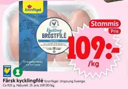 ICA Supermarket Färsk kycklingfilé erbjuda