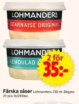 ICA Supermarket LOHMANDERS Färska såser erbjuda