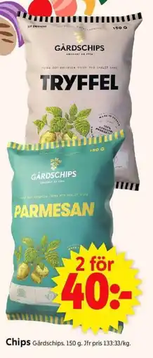 ICA Supermarket GÅRDSCHIPS Chips erbjuda
