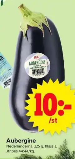 ICA Supermarket Aubergine erbjuda