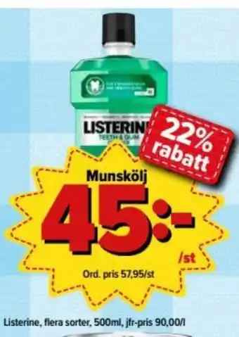 Östenssons Munskölj 500ml erbjuda