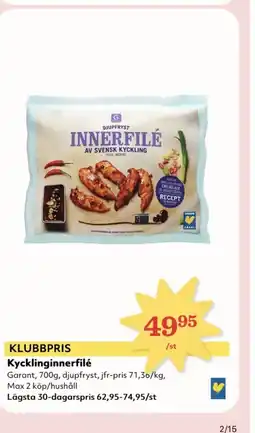 Hemköp Kycklinginnerfilé erbjuda